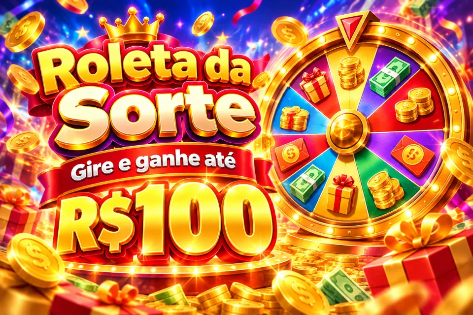 Roleta da Sorte: gire para ganhar até R$100 no APP 455bet